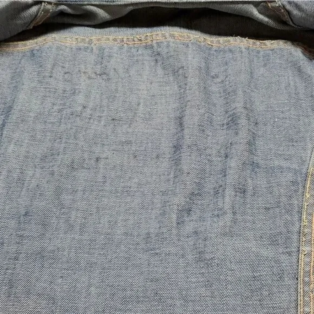 1960s Vintage Lee Sanforized 101-J USA Union Made Distressed Denim Jacket - Picture 10 of 16